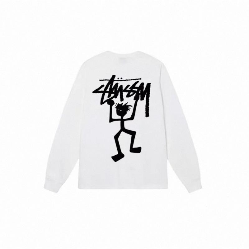 Unisex Stusy Printed Pure Cotton Round Neck Sweatshirt - Trendy, Loose, Casual Style