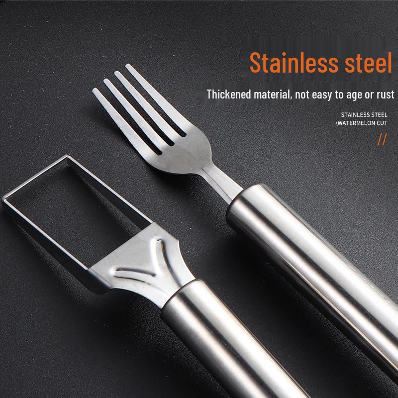 Stainless Steel Watermelon Slicer & Fruit Fork Tool