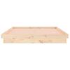 Vidaxl Bed Frame With LED, 120X200 Cm, Solid Wood