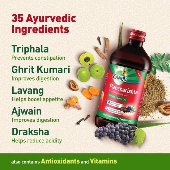 Zandu Pancharishta Ayurvedisches Verdauungstonikum – 15-Tage-Packung | 900 ml