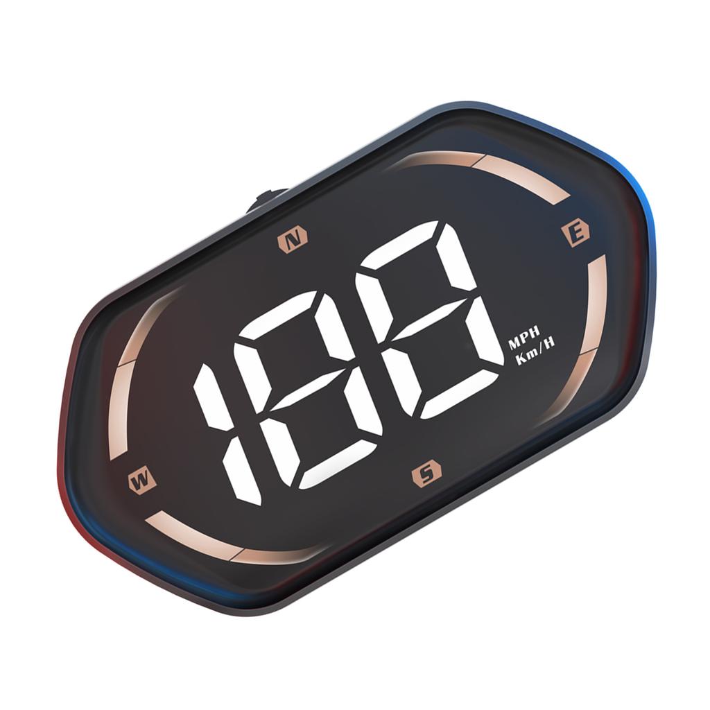 Car Hd-Up Display, GPS Meter With MPH/ , Overspeed Alarm, Auto Brightness Adjustment, Plug and Play for All Vehicles