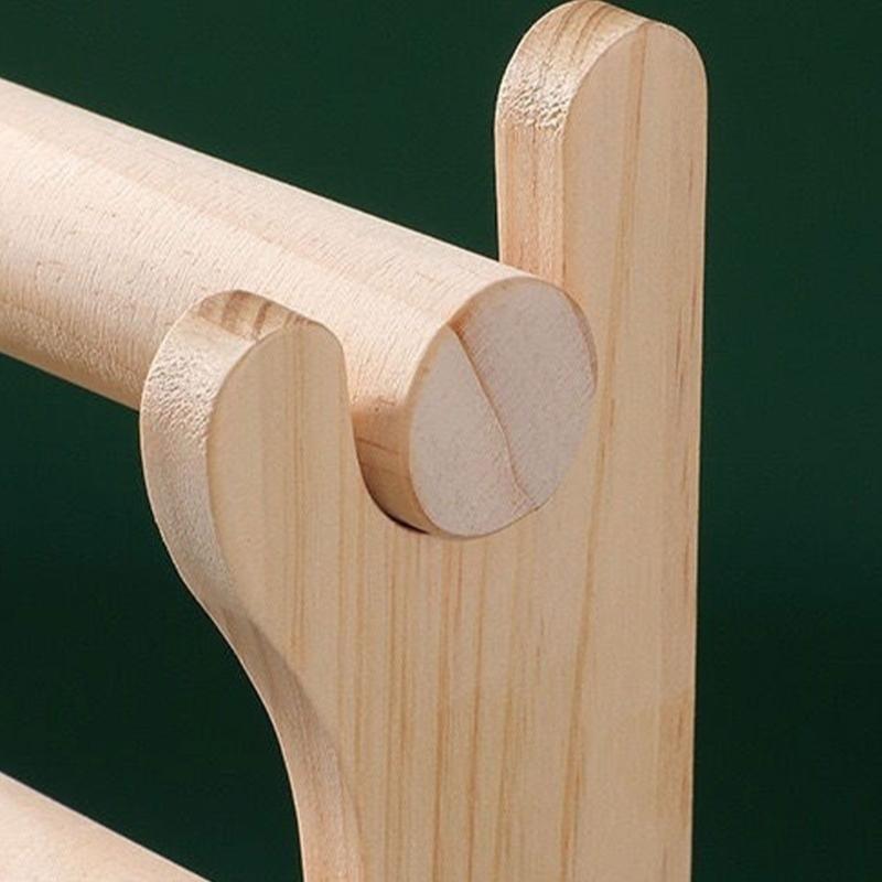 Wood Jewelry Holder for Exhibiting Accessories Bracelets and Bangle Display Rack Elegant Wrist Accessories Organizer