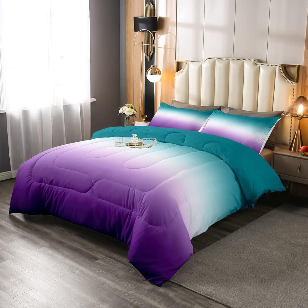 Erosebridal Ice Hockey Comforter Set Twin, Hockey Player Down Comforter for Kids Boys Girls Teens Juvenile, Sports Game Duvet Set, Soft Wint