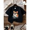 European Sizes Boys T-Shirt, Cool Corgi Skateboard Dog, Little Boys T-Shirt Soft And Comfortable Everyday Top