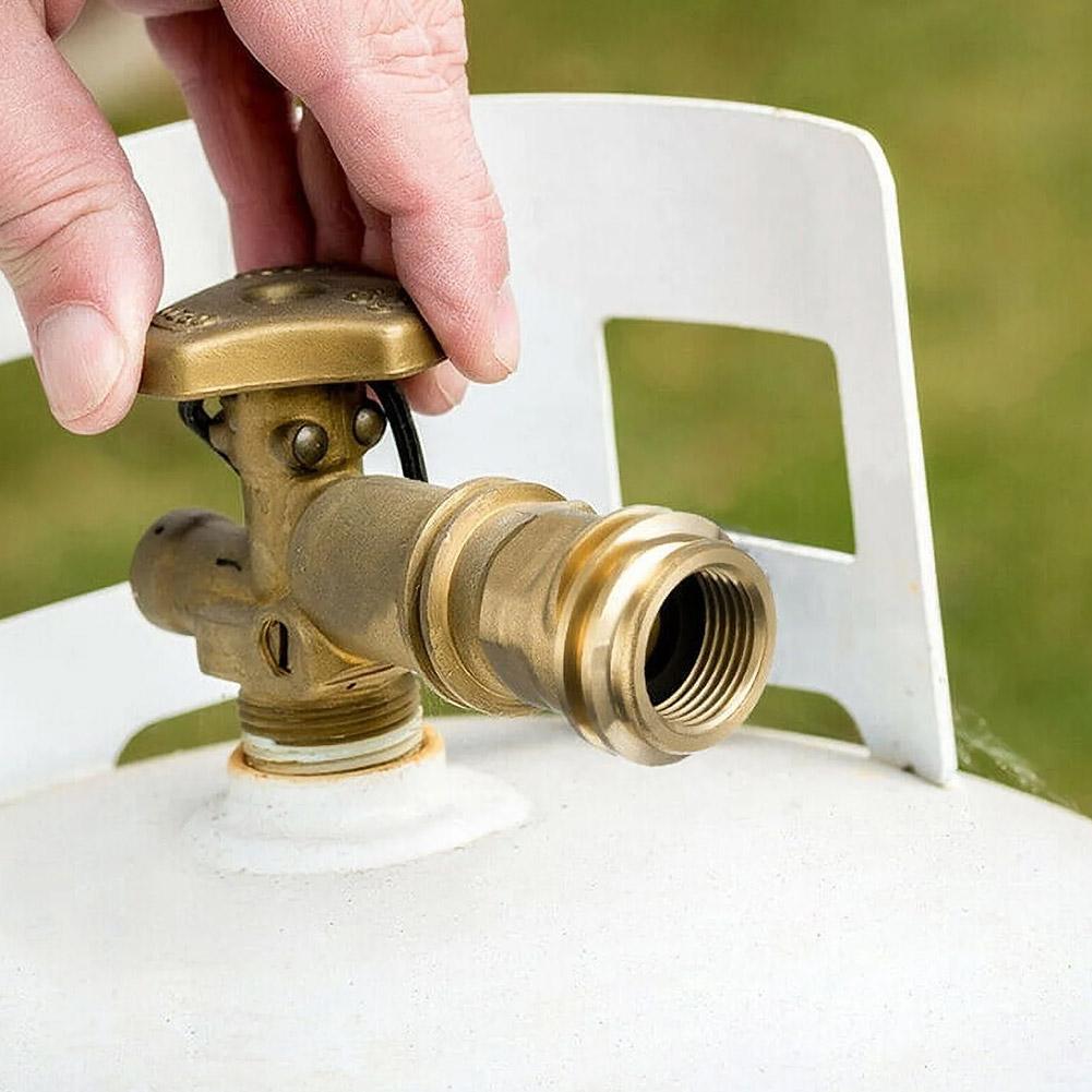 Connector Propane LP TANK POL Service Valve to QCC Outlet Brass Adapter Parts