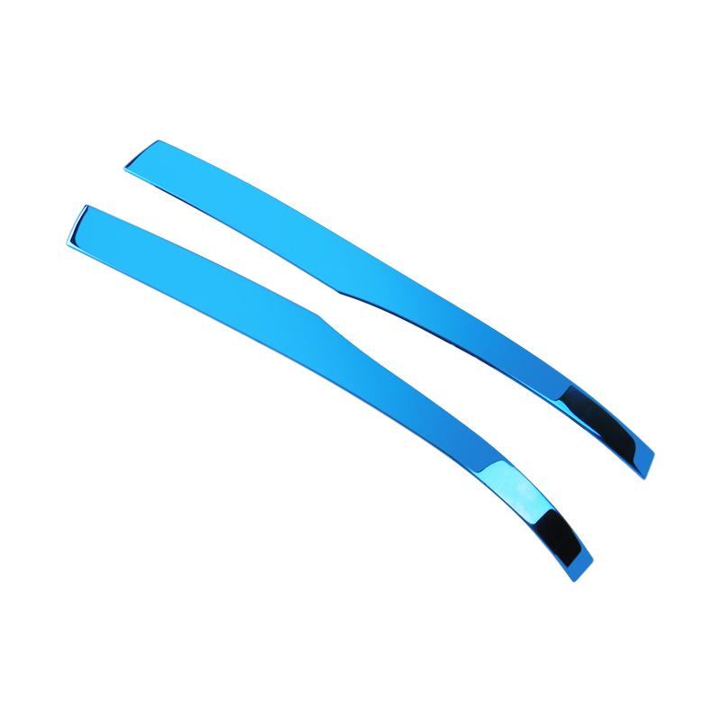 Accesorios de coche para Toyota Highlander XU70 Kluger 2020, 2021, 2022, 2023, moldura lateral de acero inoxidable para espejo retrovisor, pegatina embellecedora