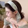 Solid Color Bow Headband Korean Style Hair Hoop Cute Ribbon Hair Band Girls