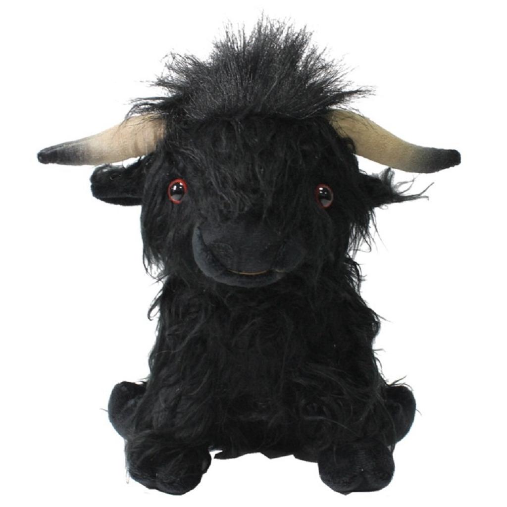 Peluche Mucca delle Highlands Carina Morbido Peluche Bambola Mucca con Pelo Lungo Simulazione per Regalo Bambini Decorazione Casa