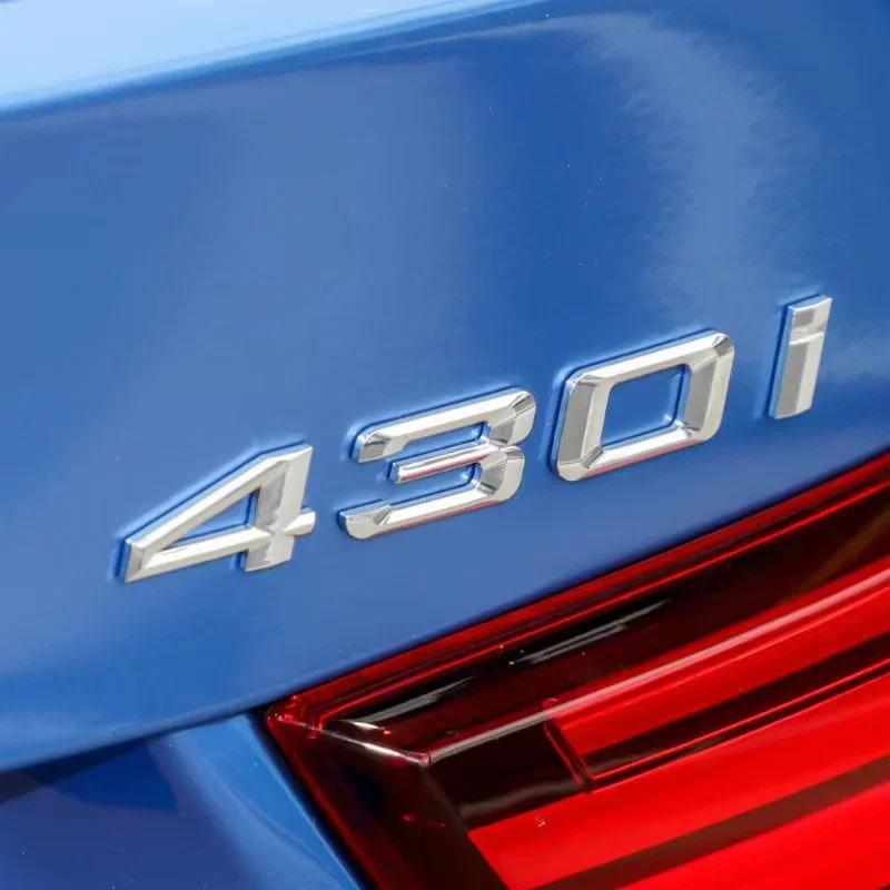 ABS Car Rear Trunk Letters Logo Badge Emblem Sticker For BMW 4 Series 420i 425i 428i 430i 435i 440i 450i F30 F32 F33 F36 G26 G22 iy2