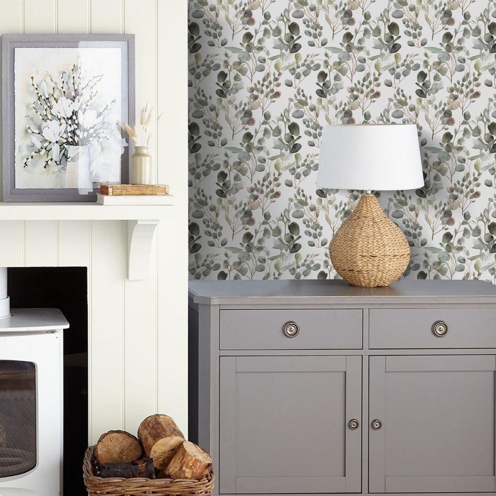 1roll Flower Waterproof Wallpaper Self-adhesive Peel and Stick Contact Light Color Wall Sticker Resistant Oil-proof Vintage Wall Paper