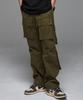 INTERSECTION Multi Pocket Wide Cargo Pants [Khaki]