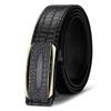 First Layer Cowhide Men'S Belt Genuine Leather Automatic Buckle Casual Crocodile Pattern Belt Men'S Business Belt Middle-Aged And Young People