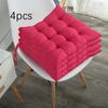 Set of 4 Soft And Breathable Modern Solid Color Seat Cushions - Versatile Square Cushions Ideal for Offices, Homes, And Restaurants