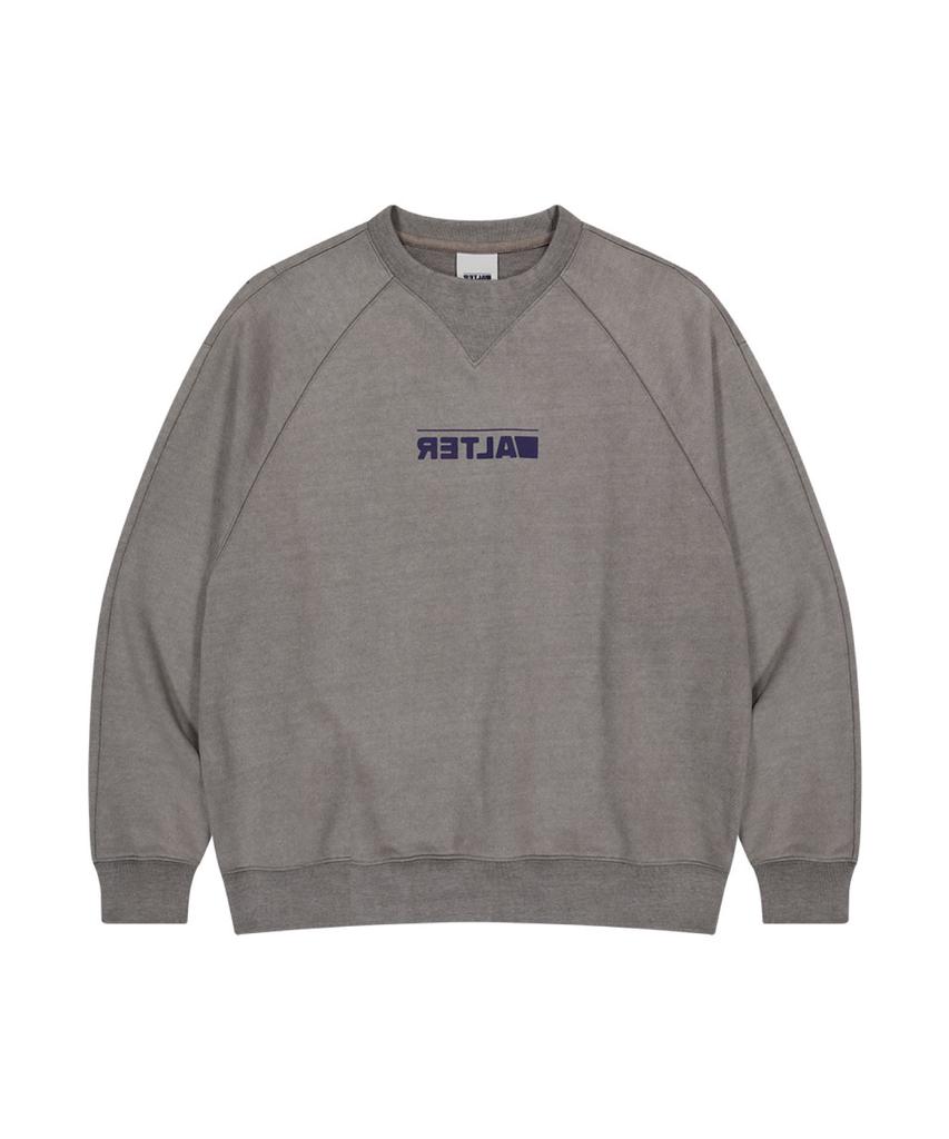 ALTER STUDIO Pigment Raglan Neat Sweatshirt_L/Grey