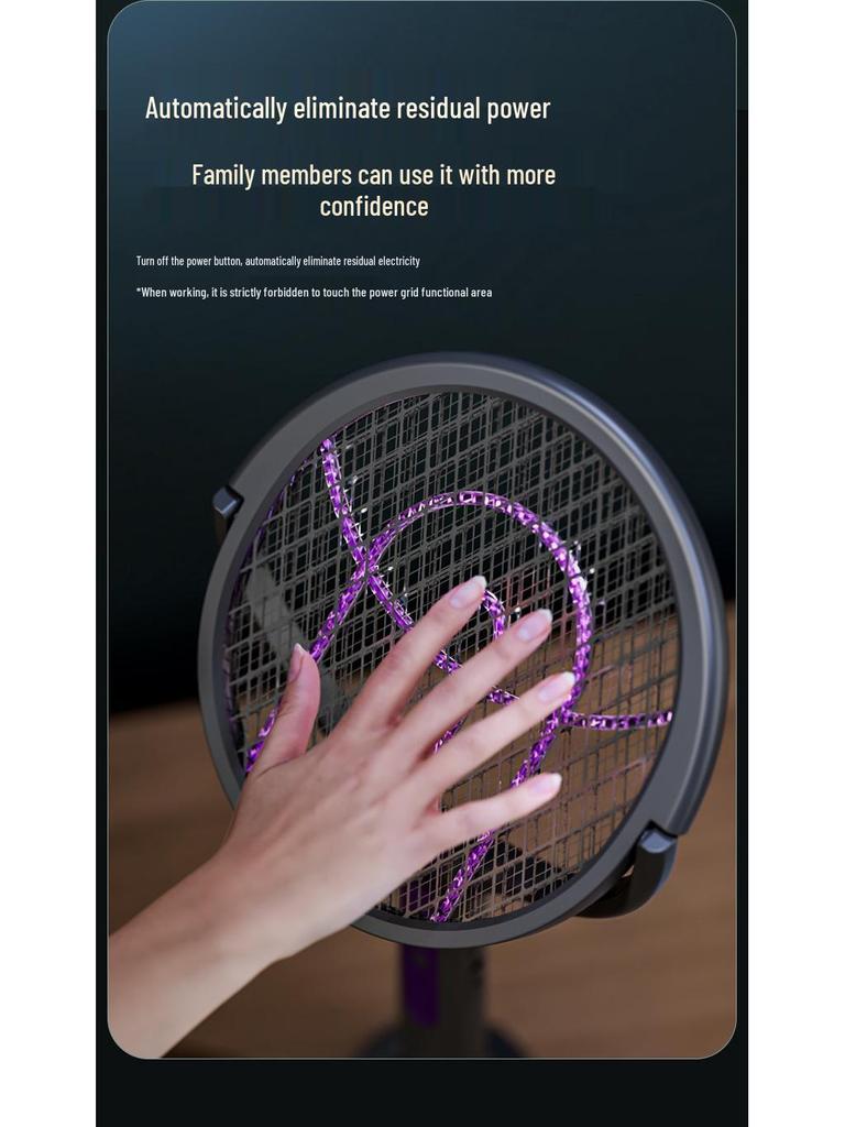 The Sky Electric Mosquito Swatter & USB Rechargeable Lamp - Telescopic, Two-in-One Mosquito Killer for Home.