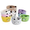 Lovely Bear and Pandas Pattern Sturdy Cotton Rope Storage Basket Accessory for Toy Clothes Household Organizers