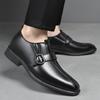 Créateur de mode Grande taille 38-47 Chaussures habillées pour hommes Mode Couleur unie Chaussures de mariage Mâle Printemps Automne Boucle Designer Homme Chaussure en cuir
