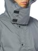 [Document] Rain Suit with Helmet Compatible Hood, Breathable and Waterproof, Charcoal G, Medium