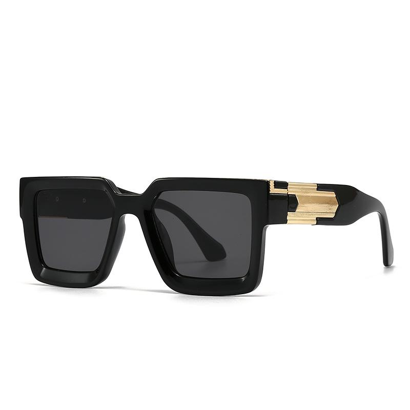 Classic Big Concave Frame Square Sunglasses ladies For Men Luxury Designer Vintage Punk Sunglasses Popular Driving Shades