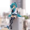New 14CM Anime Sitting Hatsune Miku Figures Kawaii Long Hair Sakura Action Toys Girls PVC Figure Model Toys Girl