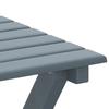Vidaxl Rocking Chairs with Folding Table, Grey, Poplar Wood