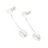 [I2948] - Silver 'Love' Earrings