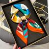 Luxury Square Silk Scarf for Women Hijab Hair Bands Neckerchief Female Satin Shawl Ribbon Headband Fashion Wraps Bandana