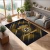 Boston Bruins Crystal Velvet Rug, Custom Name Text Personalized Non‑Slip Floor Mat for Home Decor Gift