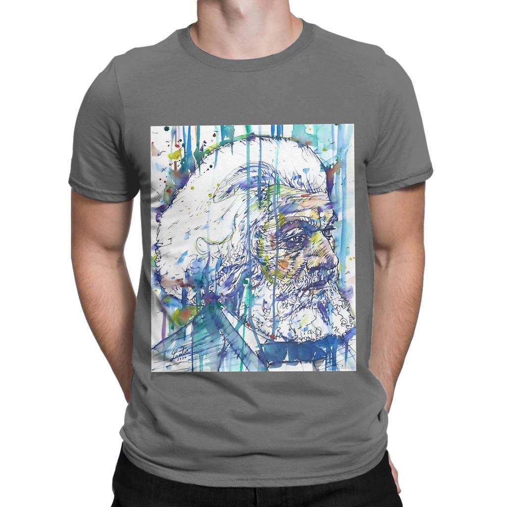 FREDERICK DOUGLASS watercolor and ink portrait Novelty 100 Cotton TShirt Frederick Douglass Tees Tops For Unisex