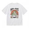 Heren Trend Klassiek T-shirt Kleurrijk Amfibie Vlinder Weide Patroon Tee
