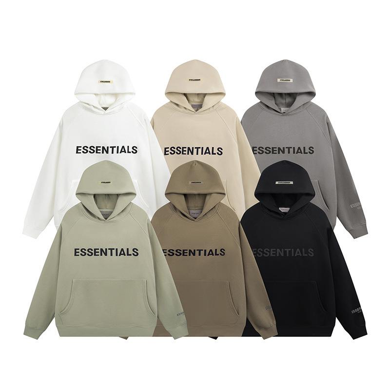 ReflectiveLetter Unisex Oversize Hoodie Fleece Sweatshirt Couple Loose Fit Pullover