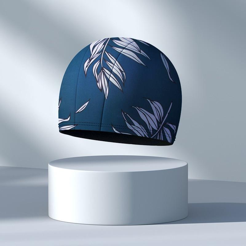 Waterproof Swimming Cap Protect Ears Long Hair Swim Pool Hat Sports Hat for Men Women with Ear Pockets High Elastic Bathing Caps