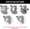 Cat Flap for Cats and Small Dogs, with Microchip Door and 4 Lockable Ways, Easy To Install and Use(24CM*20CM*3CM)