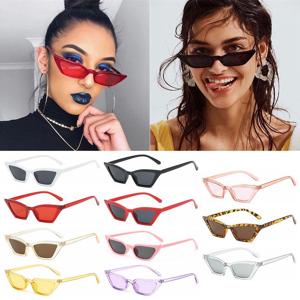 Fashion Eyewear Shades Sun Glasses Vintage Sunglasses Small Frame Cat Eye