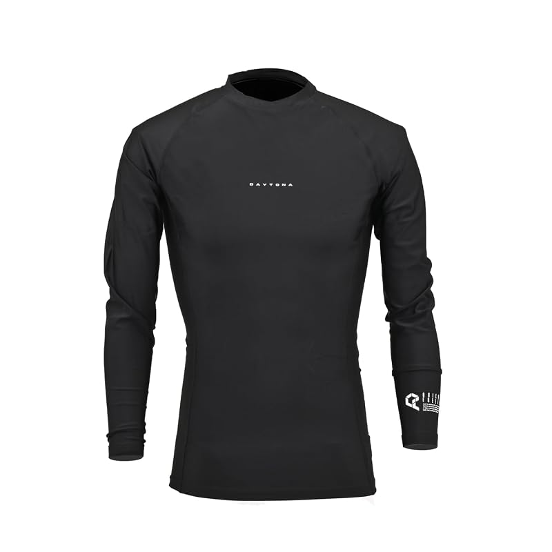 Daytona Men's Cooling Innerwear, Summer, Stretch Fabric, Contact Cooling, UV Protection, Odor Control, Quick Freezer, Inner Shirt, DI-012, Black, XL