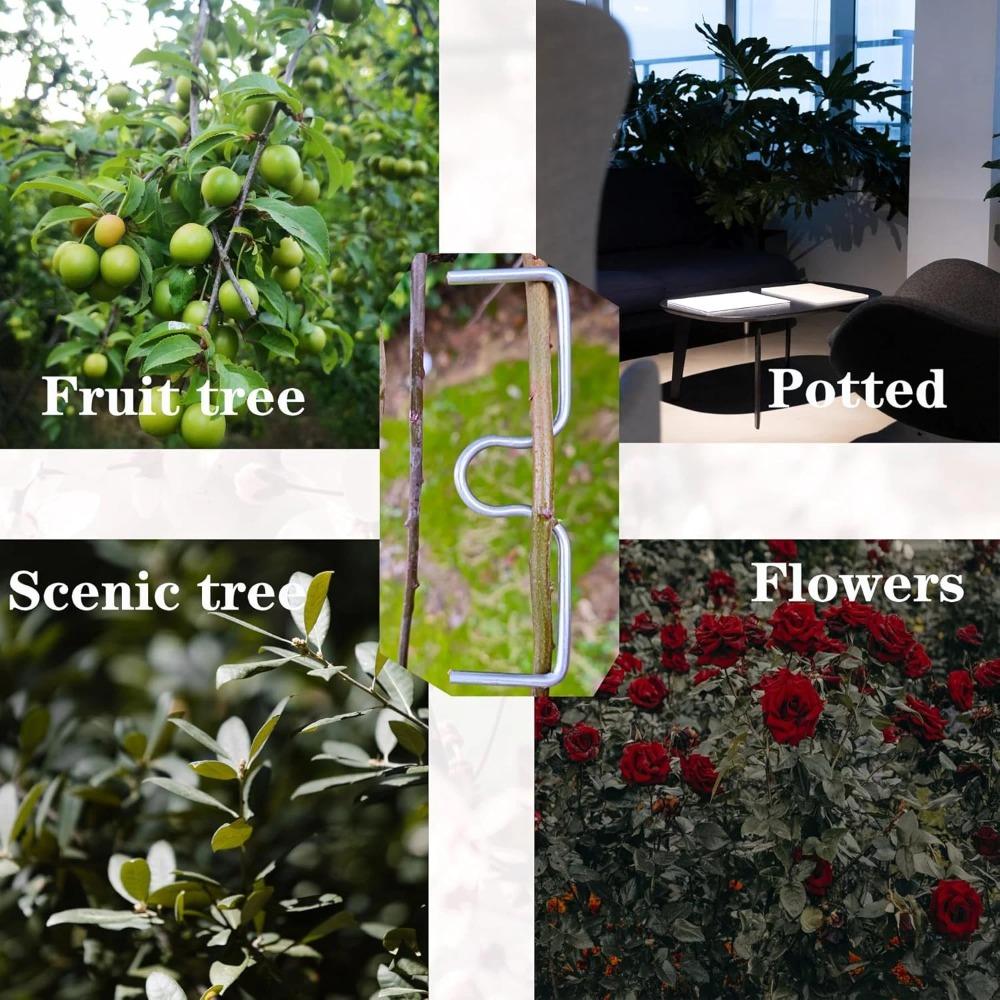 Fruit Tree Branch Shape Fixator Garden Yard Trees Support Holder Plants Vine Trainers M-Shaped Steel Wire Branch Bending Tools