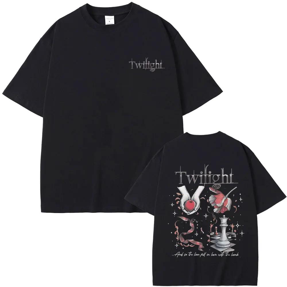 Movie Twilight Book Lover Vampire Robert Pattinson Tshirt Wolf Romance T Shirts Edward Cullen Tshirt Men Vintage Casual Tops