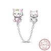 s copper Charm Bead Charms Pendant Capybara Sausage Dog Animal Safety Chain Bead Charms Compatible With Authentic Bracelets Women Jewellery