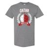Qatar Soccer Laurel - World Sports T Shirt - Graphite Heather