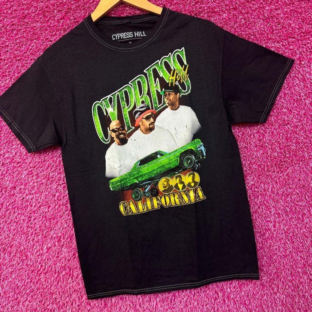 Cypress Hill Emerald Low Rider California Rap Trio Tee SM