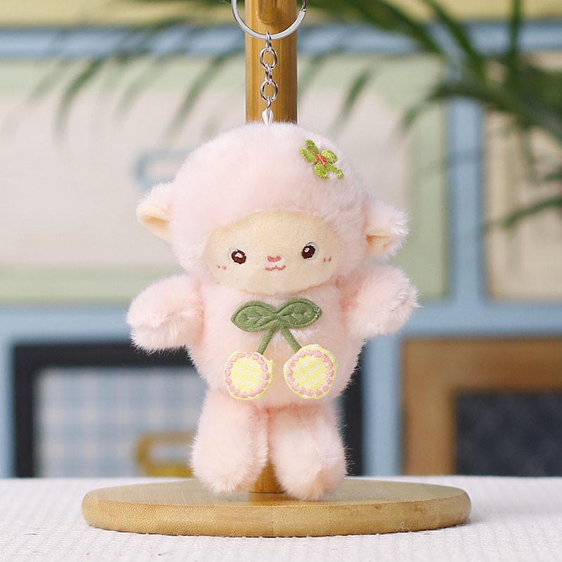 Plush Lamb Keychain Soft Toy With Pp Cotton Filling For Kids And Teens