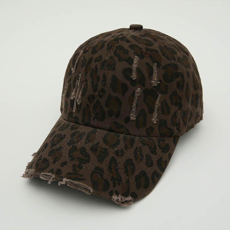 Nuovo Berretto da Baseball con Stampa Leopardata per Donna, Snapback con Decorazione di Strass, Streetwear Stile Coreano, Design Regolabile e Snellente