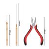 Hair Bun Extension Micro Silicone S Plier Hook Pulling Tools Kit Professional Hair Styling Accessory