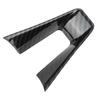 Carbon Fiber Style Steering Wheel Decoration Frame Cover Trim LHD Fit for Alfa Romeo Giulia Stelvio 2017