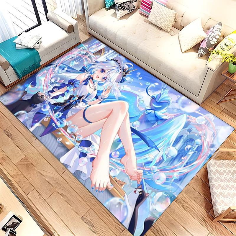 Genshin Impact (14) Rug Suitable For Living Rooms Bedrooms Computer Rooms Dining Areas And Placement Under Tables And Chairs Also An Ideal Choice For