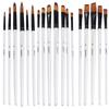 Pinceaux pratiques pour peinture à l'aquarelle, pinceaux en Nylon pour acrylique et huile, pinceau