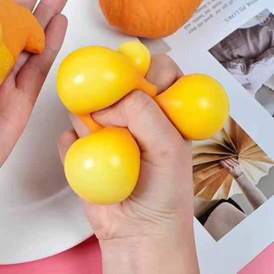 TPR Simulation Croissant Squeeze Toy Stress Relief Bread Shape Sensory Toy Decompression Simulated Food Fidget Stress Ball