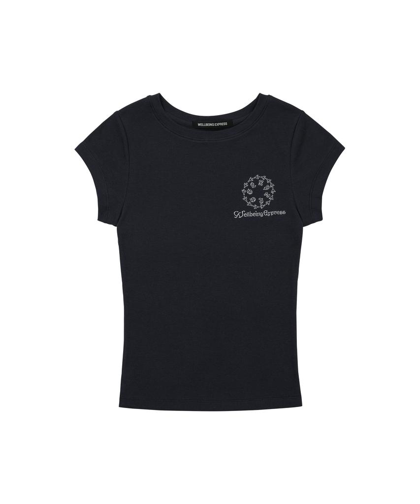 WELLBEING EXPRESS Peace Pigeon Tee Navy