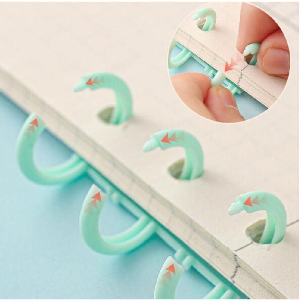10 sztuk spinka do segregatora luźne kartki pierścień 12mm 30 otworów kółka do książek album scrapbooking notatnik decoument
