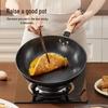 Chui Da Huang Vylepšený 32CM Litinový Wok bez Povlaku